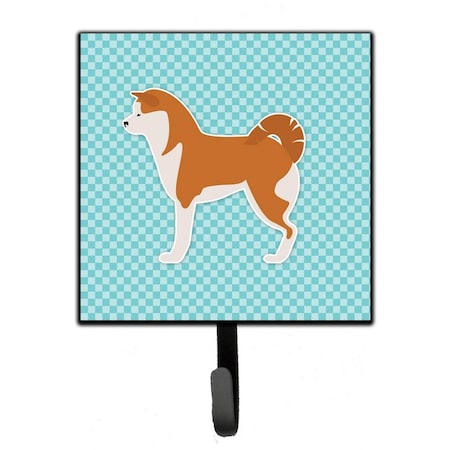 Jensendistributionservices Akita Checkerboard Blue Leash or Key Holder MI1707778